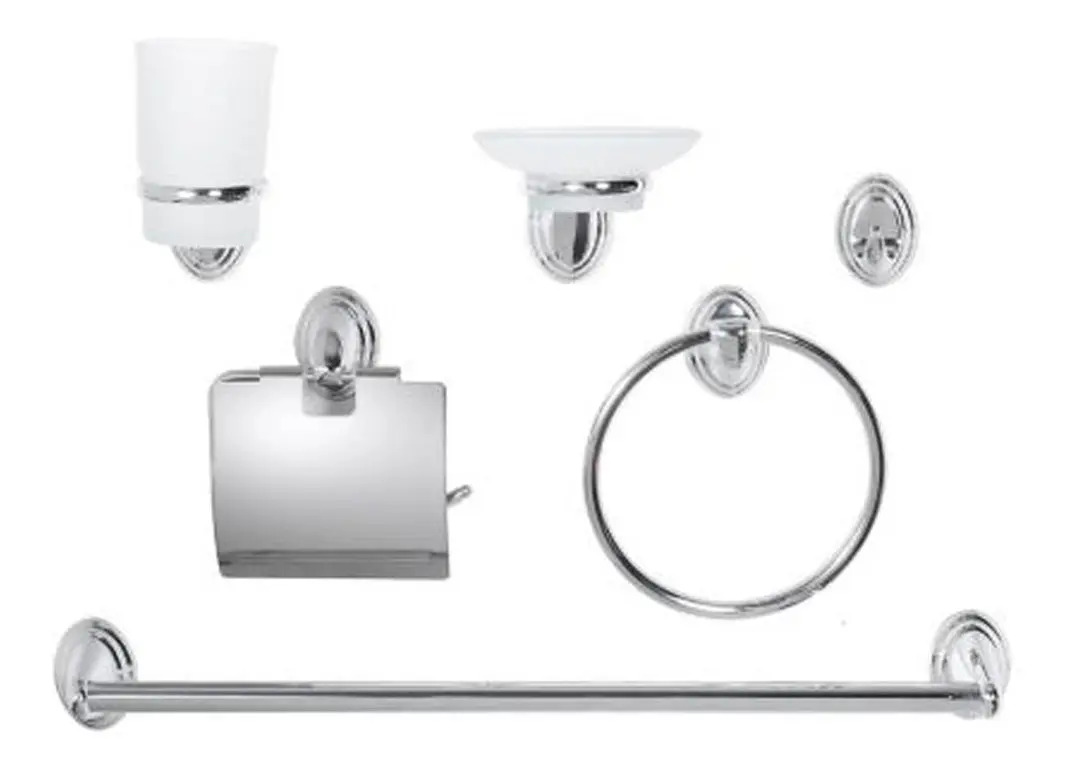D_NQ_NP_812579-MLA54005489710_022023-F.jpg Set Accesorios De Baño Metalico Resistente Calidad Premium - Imagen 1