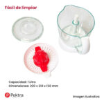 Exprimidor Electrico Jugo Citricos Juguera Pektra 1 Litro Color Rojo Frecuencia 50 - Imagen 2
