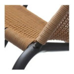 Silla De Ratan Jardin Exterior Negra Natural Mod Premium - Imagen 9