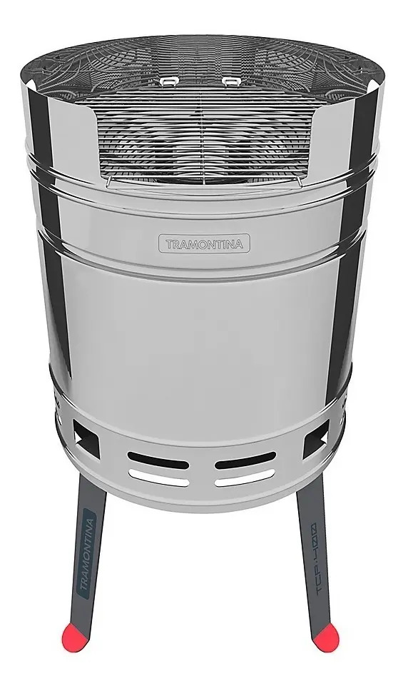 D_NQ_NP_839627-MLA31600558603_072019-F.jpg Parrilla A Carbon Tramontina Grill Acero Inox Tambor Ramos - Imagen 1