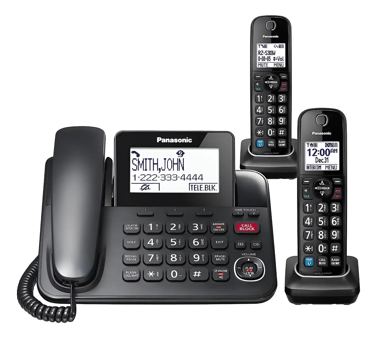 D_NQ_NP_842639-MLA93156564010_092025-F.jpg Telefono Inalambrico Triple Panasonic Bluetooth Premium - Imagen 1