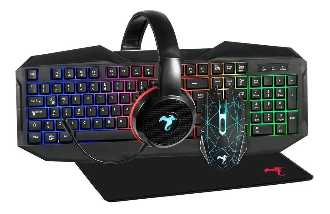 D_NQ_NP_857683-MLA41476149416_042020-F.jpg Kit Gamer Retroiluminado Usb Teclado Mouse + Auricular + Pad - Imagen 1