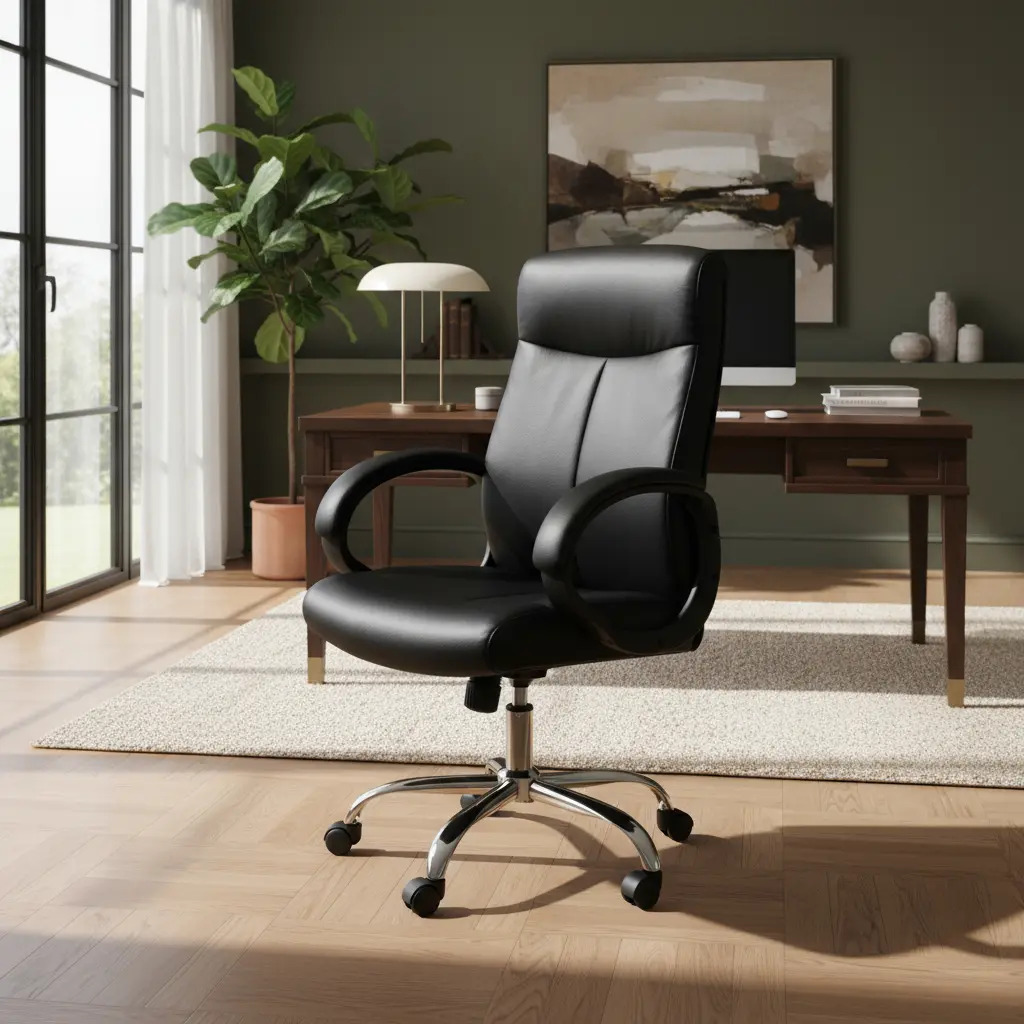 D_NQ_NP_858999-MLA93312611193_092025-F.jpg Sillon Ejecutivo Gerencial Respaldo Alto Ecocuero Premium - Imagen 1