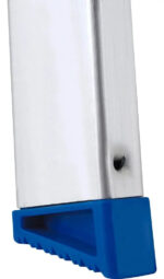 Escalera De Aluminio Tijera 3 Escalones Mor Plegable 5101 Base Antideslizante, Traba De Seguridad. Ultimo Escalon Como Plataforma Y Soporte De Aluminio Para Sujetarse Plateado/azul - Imagen 6