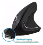 Mouse Vertical Inalambrico Usb Recargable Mas Dpi 6 Botones - Imagen 5