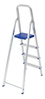 Escalera 5 Pendaños De Aluminio Resistente Calidad Premium - Imagen 2