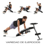 Banco De Abdominales Plegable Extensores Pesas Multigym - Imagen 5