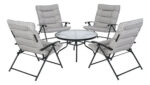 Set De Jardin Exterior 4 Reposeras + Mesa De Vidrio - Imagen 14