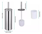 Cepillo Para Inodoro De Acero Inoxidable Con Cepillo Intercambiable - Imagen 4