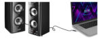 Parlantes Genius Madera Modelo Nuevo + 50w Rms 3 Vias Ideal Tv Smart Ultimo Modelo - Imagen 3