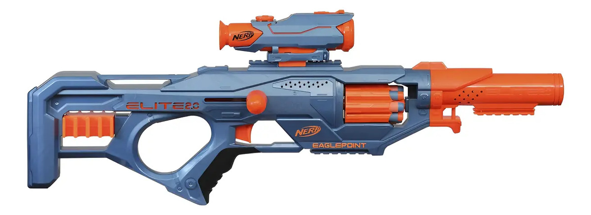 D_NQ_NP_912091-MLA89042320518_082025-F.jpg Pistola Dardos De Juguete Nerf Con Mira + Dardos - Imagen 1
