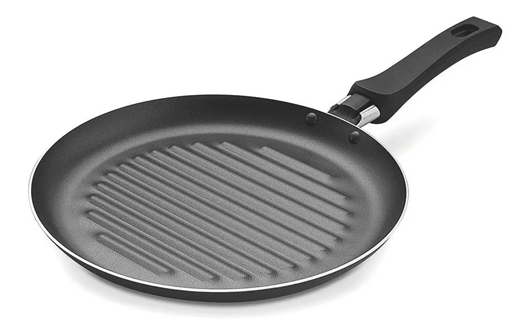 D_NQ_NP_915397-MLA31991238641_082019-F.jpg Bifera Tramontina Skillet Grill Napoli 22 Cm Aluminio Antiadherente - Imagen 1
