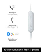 Auriculares Bluetooth Inalambricos In Ear Sony Wi-c100 Color Blanco - Imagen 3