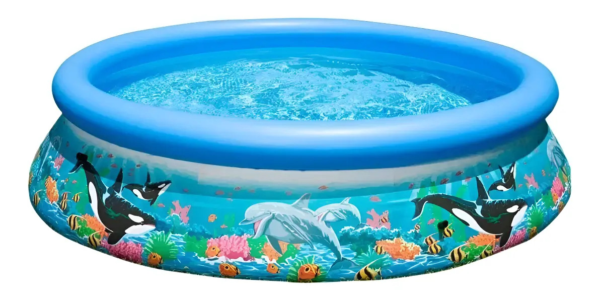 D_NQ_NP_920365-MLA95523927240_102025-F.jpg Pileta Inflable Redonda Intex Easy Set Ocean Reef 54904 De 3.66m X 76cm 5621l Multicolor - Imagen 1