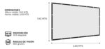 Pantalla Para Proyector 120 Pulgadas Portatil Premium - Imagen 3