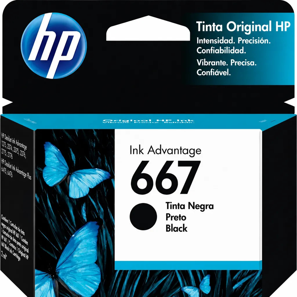 D_NQ_NP_922944-MLA116260319166_092026-F.jpg Cartucho De Tinta Hp 667 Negro Original Advantage - Imagen 1