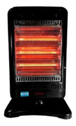 Estufa Electrica Velas 3 Calefactor Eiffel E521 1200 Watts Giratoria Color Negro