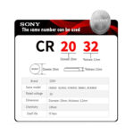 Pila Sony Cr2032b1a Botón - 1 Unidad - Imagen 2