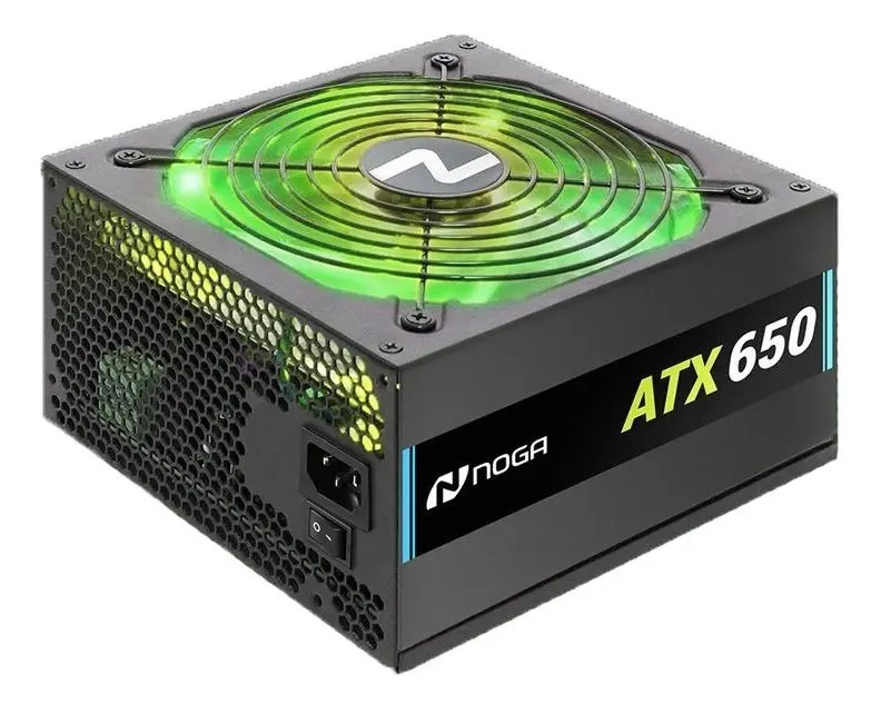 D_NQ_NP_931173-MLA43136217607_082020-F.jpg Fuente Pc Atx 650w Luces Rgb 24 Pines Sata Gamer Noganet - Imagen 1
