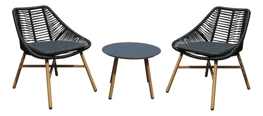 D_NQ_NP_937810-MLA74155618873_012024-F.jpg Set De 3 Piezas De Ratan Sillas + Mesa Calidad Premium - Imagen 1