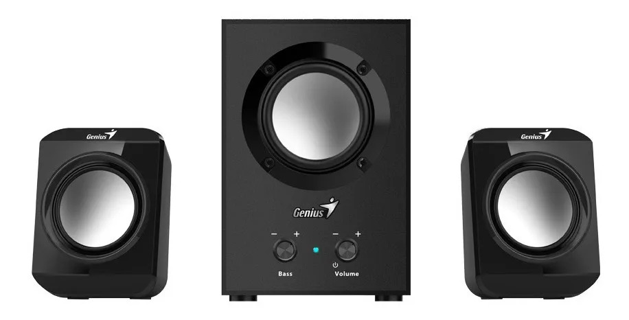 D_NQ_NP_938734-MLA108928221404_032026-F.jpg Parlantes Para Pc Notebook O Tv 2.1 Subwoofer Graves Genius Sw-2.1 300 10w Color Negro - Imagen 1