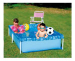Pileta Botafogo Lar & Lazer Pis0627 11m Diámetro 33cm Altura Acero Pvc Azul - Imagen 2