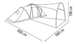 Carpa 9 Personas 3 Dormitorios Doble Techo Living + Bolso - Imagen 6