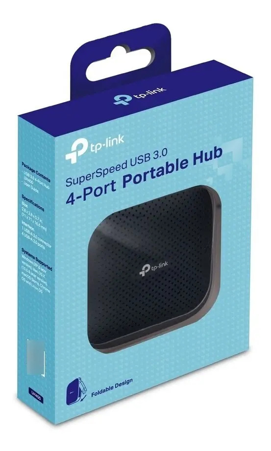 D_NQ_NP_944921-MLA53877319158_022023-F.jpg Hub Usb 3.0 Tp Link 4 Puertos Portatil + Cable Retractil - Imagen 1