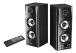 Parlantes Genius Madera Modelo Nuevo + 50w Rms 3 Vias Ideal Tv Smart Ultimo Modelo - Imagen 2