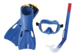 Kit Buceo Snorkel Bestway 4 Piezas Antiparras Playa + Bolso - Imagen 3