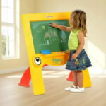 Rotoys Pizarra Pizarrón Bus Simple Marcador Tiza Atril - Imagen 2