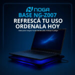 Base Para Notebook Gamer Con 2 Cooler Luces Led Noga Ng-z007 Color Negro Color del LED Azul - Imagen 7