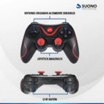 Joystick Suono Mando De Juego Gamepad Inalambrico Bt Wireles Color Negro - Imagen 4