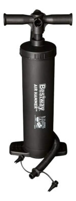 Inflador Manual Bestway Bote Pileta Colchon Inflable Color Negro