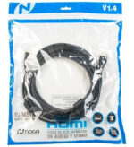 Cable Hdmi 10m 1080p V1.4 Compatible 3d Noga Conectores Oro Negro