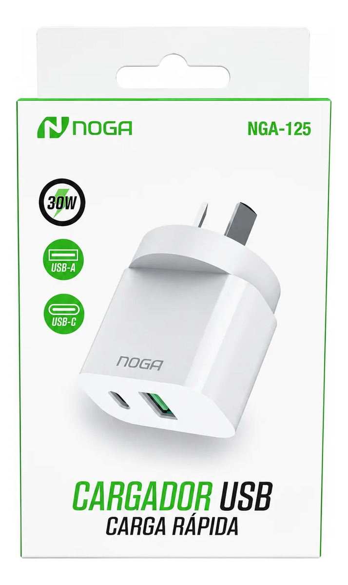 D_NQ_NP_985508-MLA115166968809_072026-F.jpg Cargador Noga Tipo C Pared 220v Carga Rapida Usb - Imagen 1