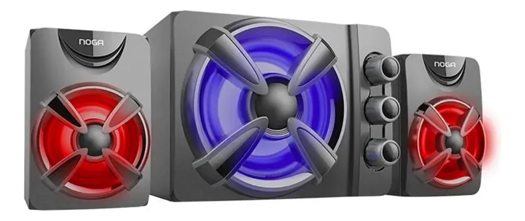 D_NQ_NP_987526-MLA110698410801_042026-F.jpg Parlantes Noga Multimedia 2.1 Usb Con Luces Ng-650p Ultimo - Imagen 1